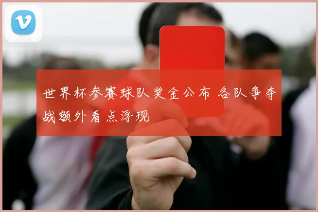 世界杯参赛球队奖金公布 各队争夺战额外看点浮现