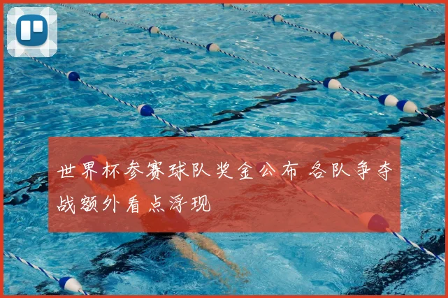 世界杯参赛球队奖金公布 各队争夺战额外看点浮现